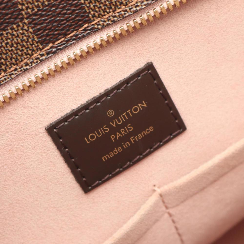 Louis Vuitton Jersey Tote Bag, Coated Canvas, Leather, Damier, Women's, Brown... - Picture 4 of 9